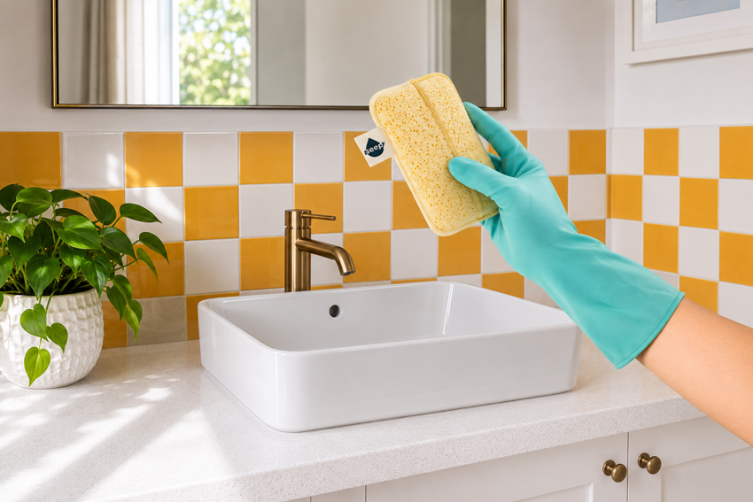 the plastic-free sponge that genuinely surprised me
